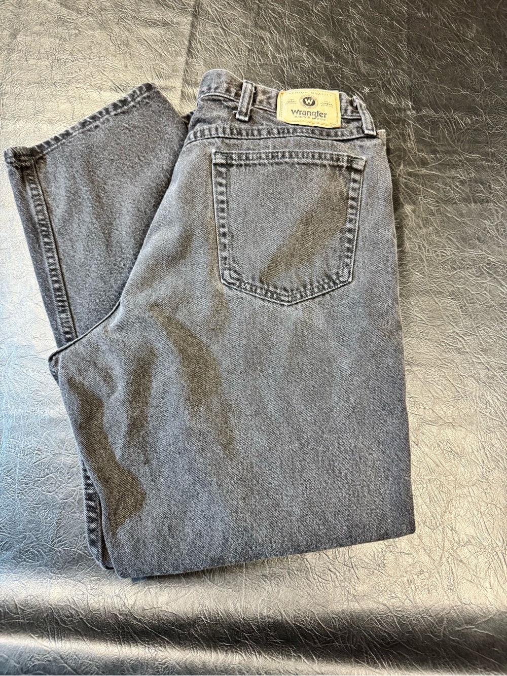 Wrangler Black Straight Leg Jeans